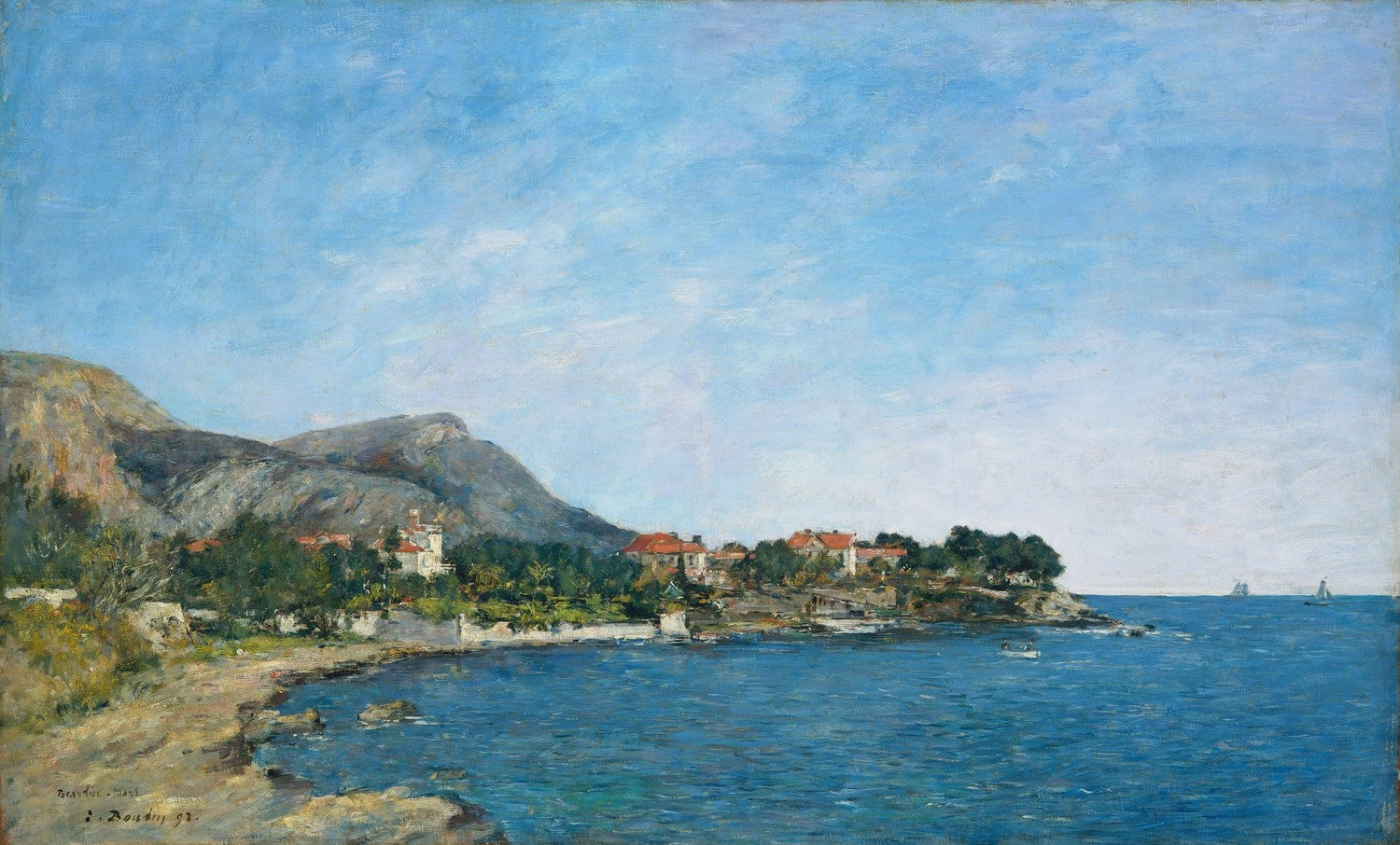 Beaulieu: The Bay of Fourmis by Eugène Boudin