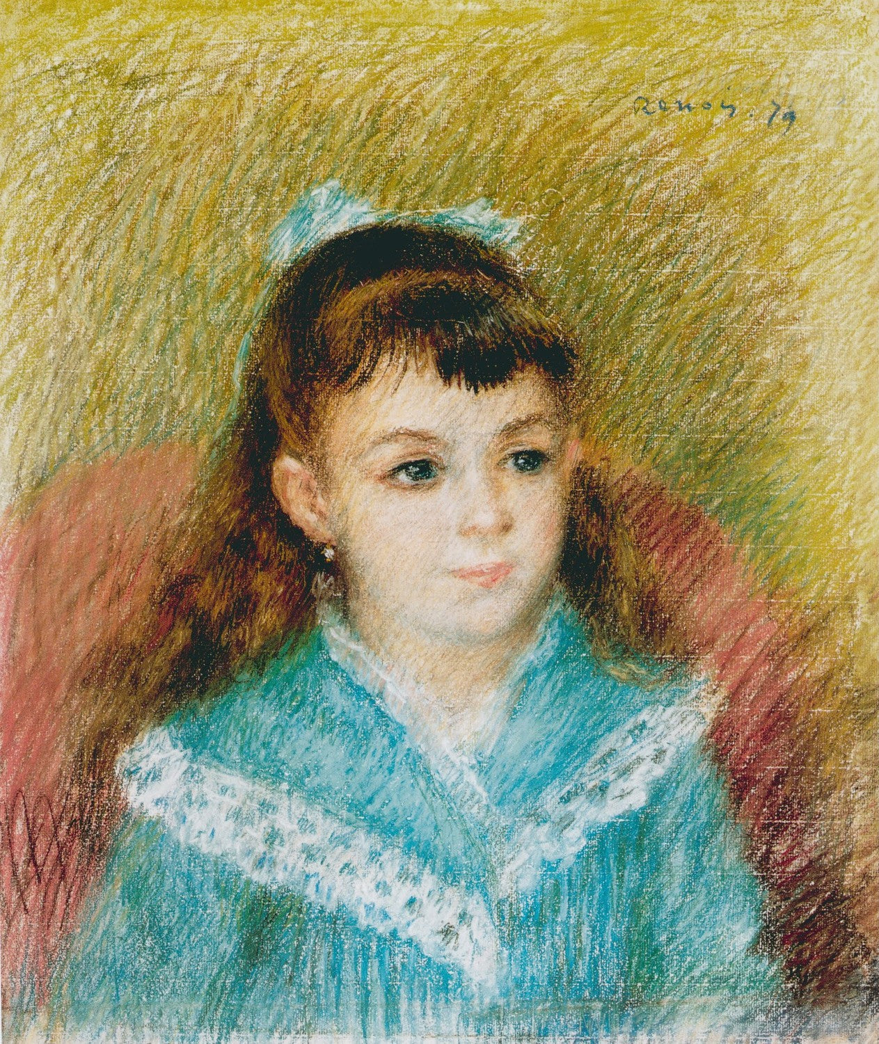 Portrait of a Young Girl (Elisabeth Maître), 1879 by Pierre-Auguste Renoir