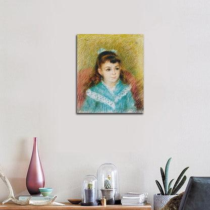 Portrait of a Young Girl (Elisabeth Maître), 1879 - by Pierre-Auguste Renoir