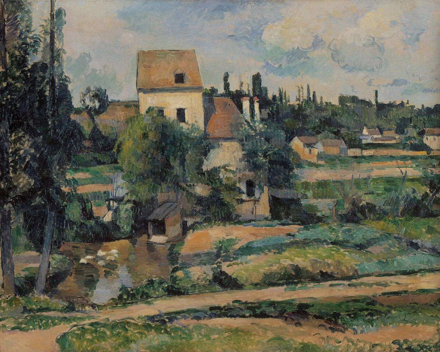 Mill on the Couleuvre at Pontoise by Paul Cézanne