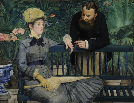 In the Conservatory by Édouard Manet