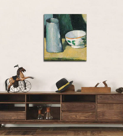 Bowl and Milk-Jug - by Paul Cézanne