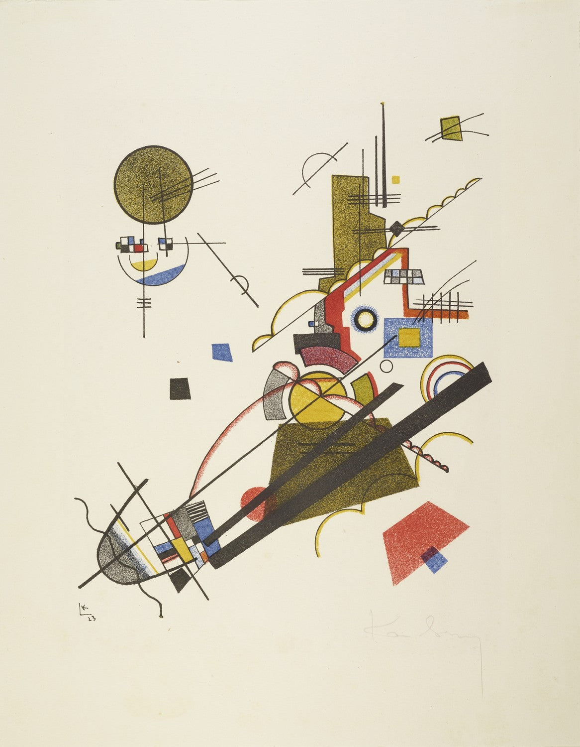 Joyous Ascent, from the Masters' Portfolio of the Staatliches Bauhaus, 1923 by Wassily Kandinsky