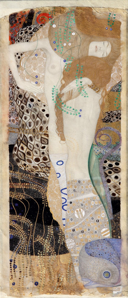 Friends (Water serpants) by Gustav Klimt