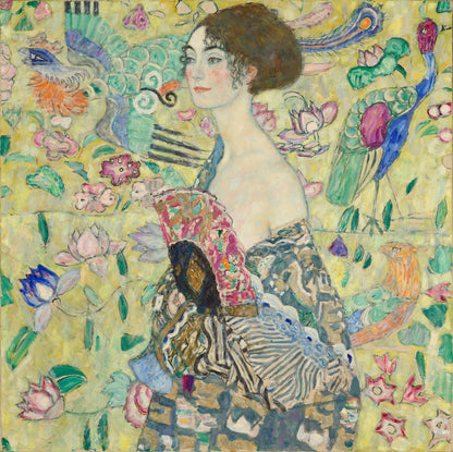 Lady with Fan by Gustav Klimt