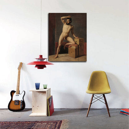 Male Nude - by Gustav Klimt