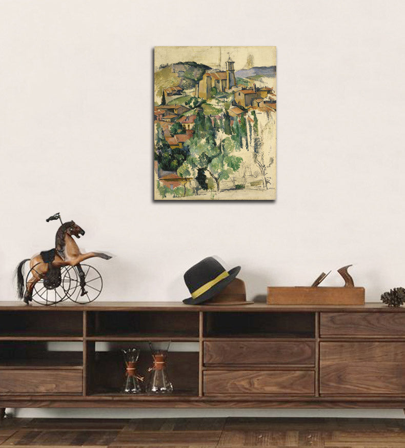 The Village of Gardanne (Le Village de Gardanne) - by Paul Cézanne