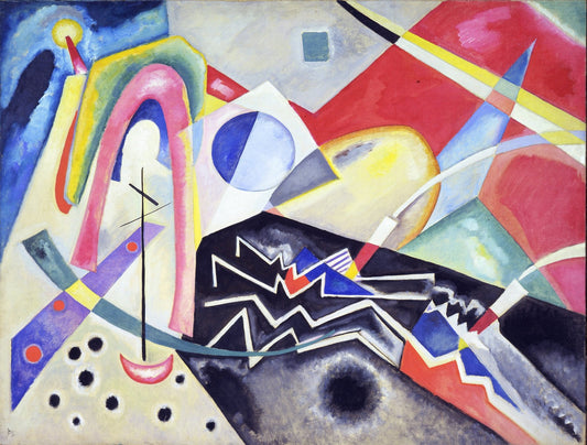 White Zig Zags by Wassily Kandinsky