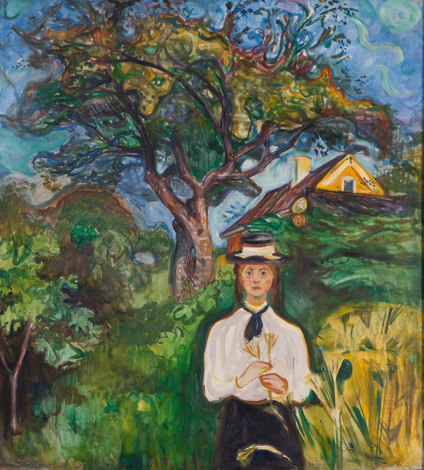 Girl Under Apple Tree by Edvard Munch