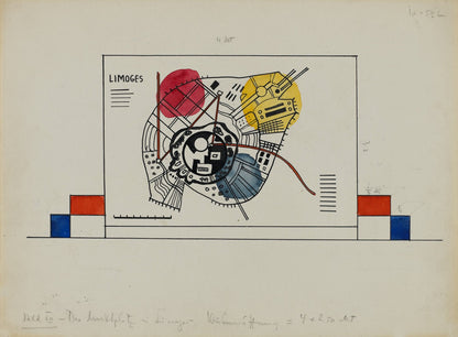 Bild XII. Der Marktplatz zu Limoges (Paiting XII. Market Square in Limoges) by Wassily Kandinsky