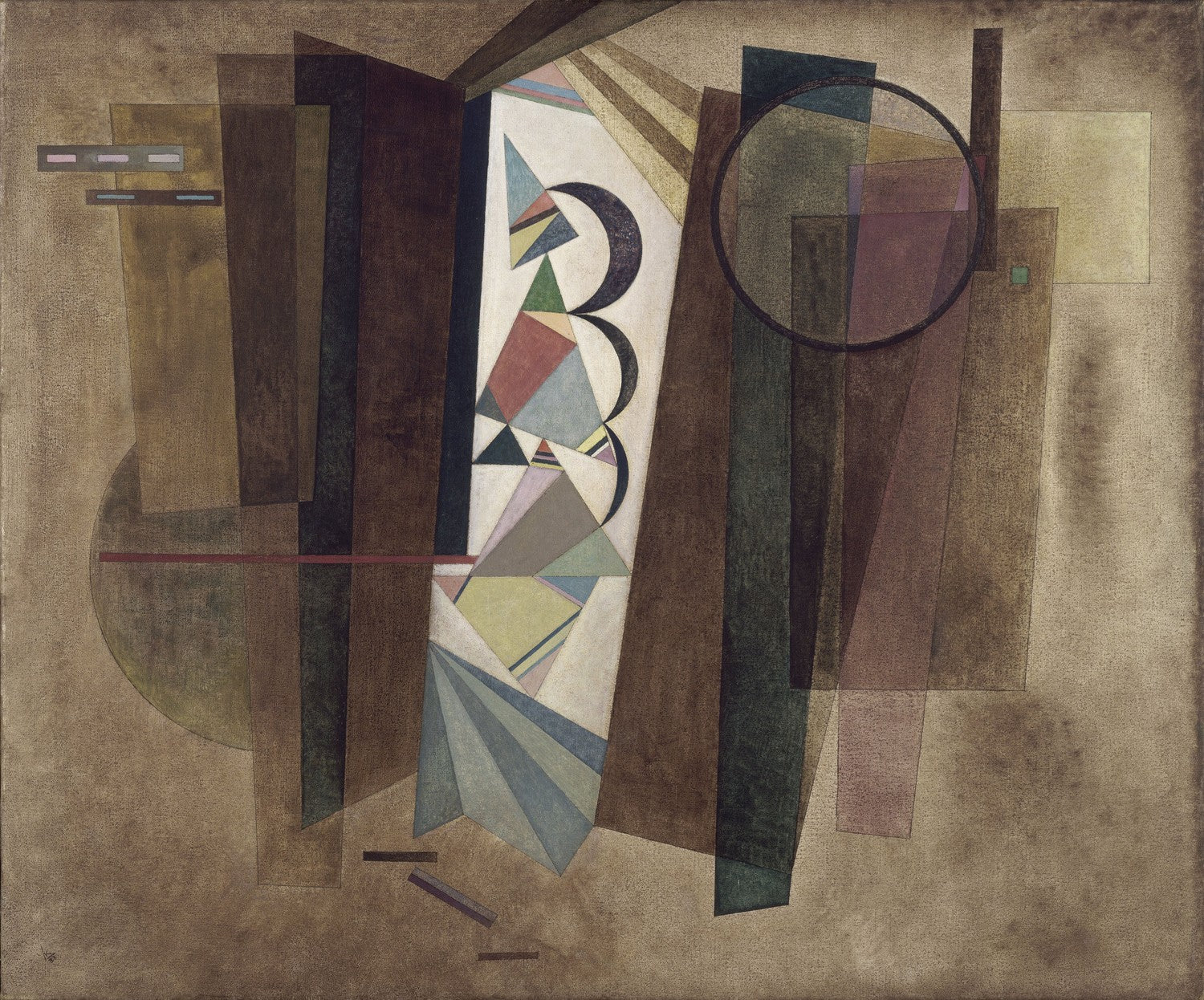 Développement en brun (Development in brown) by Wassily Kandinsky