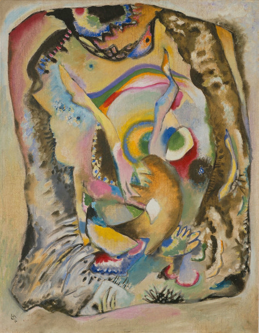 Bild auf hellem Grund (Paiting with Clear Background) by Wassily Kandinsky