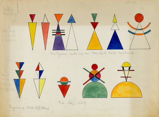 Figurinen zu Bild XVI. Kiew (Figurines pour Paiting XVI. Kiev) by Wassily Kandinsky