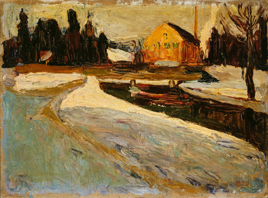 Schwabing, Wintersonne (Schwabing, Winter Sun) by Wassily Kandinsky