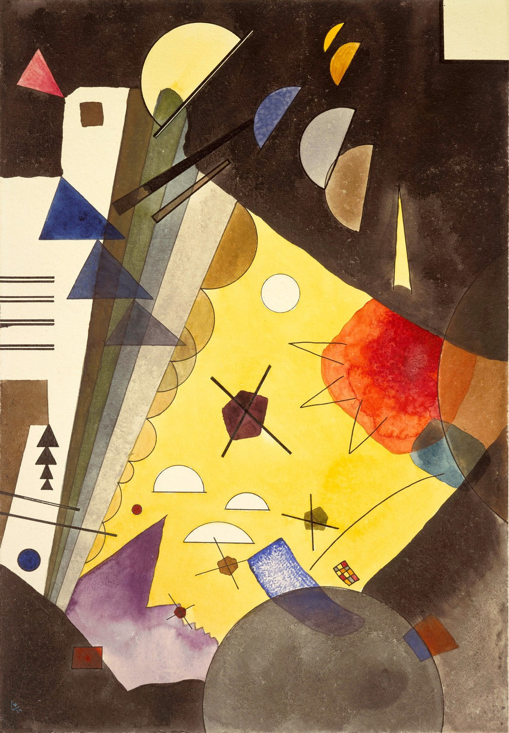 Spannung nach oben (Tension in height) by Wassily Kandinsky