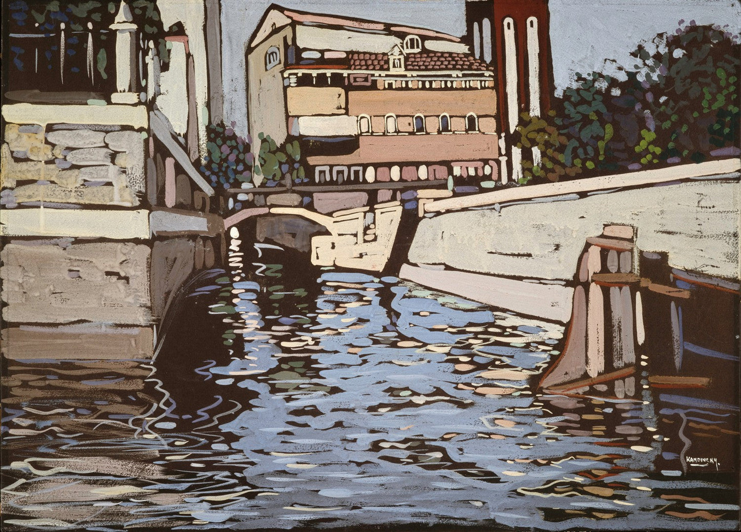 Erinnerung an Venedig 3 (Kanal) (Memory of Venice 3 (Canal) by Wassily Kandinsky