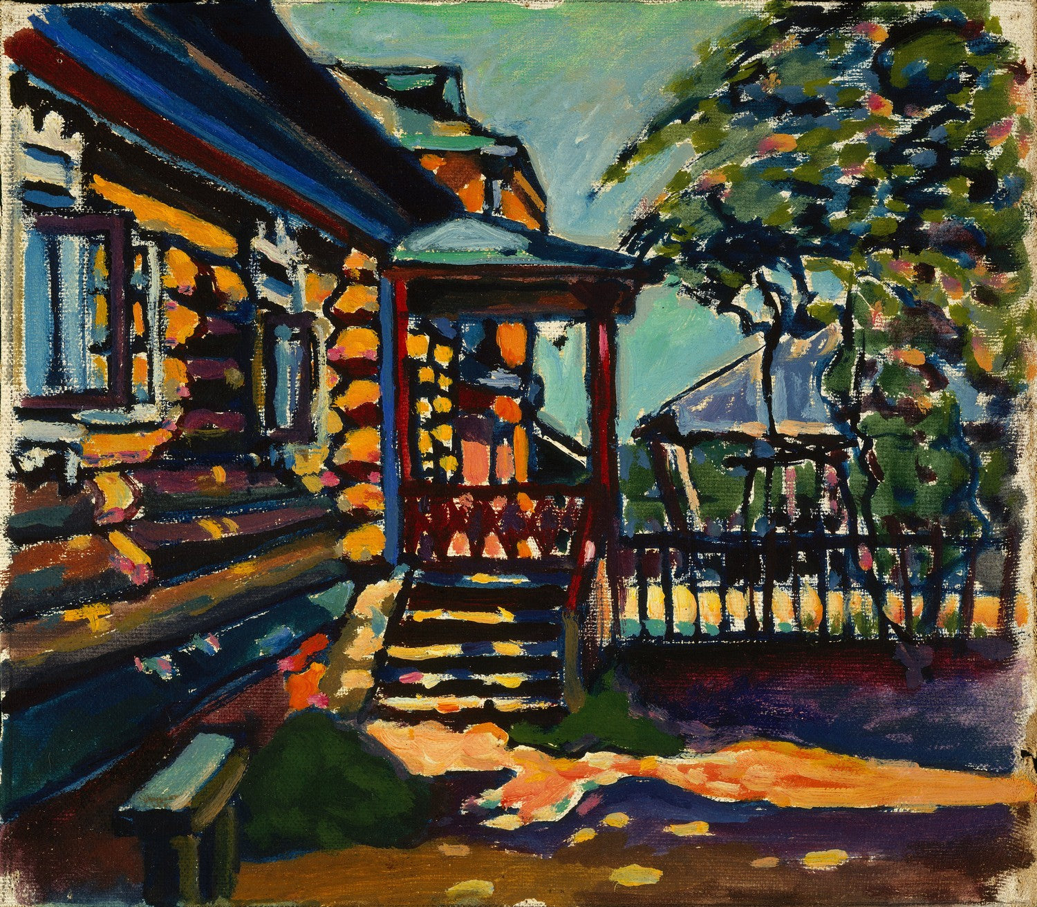 Akhtyrka. Main Entrance of the Datcha by Wassily Kandinsky