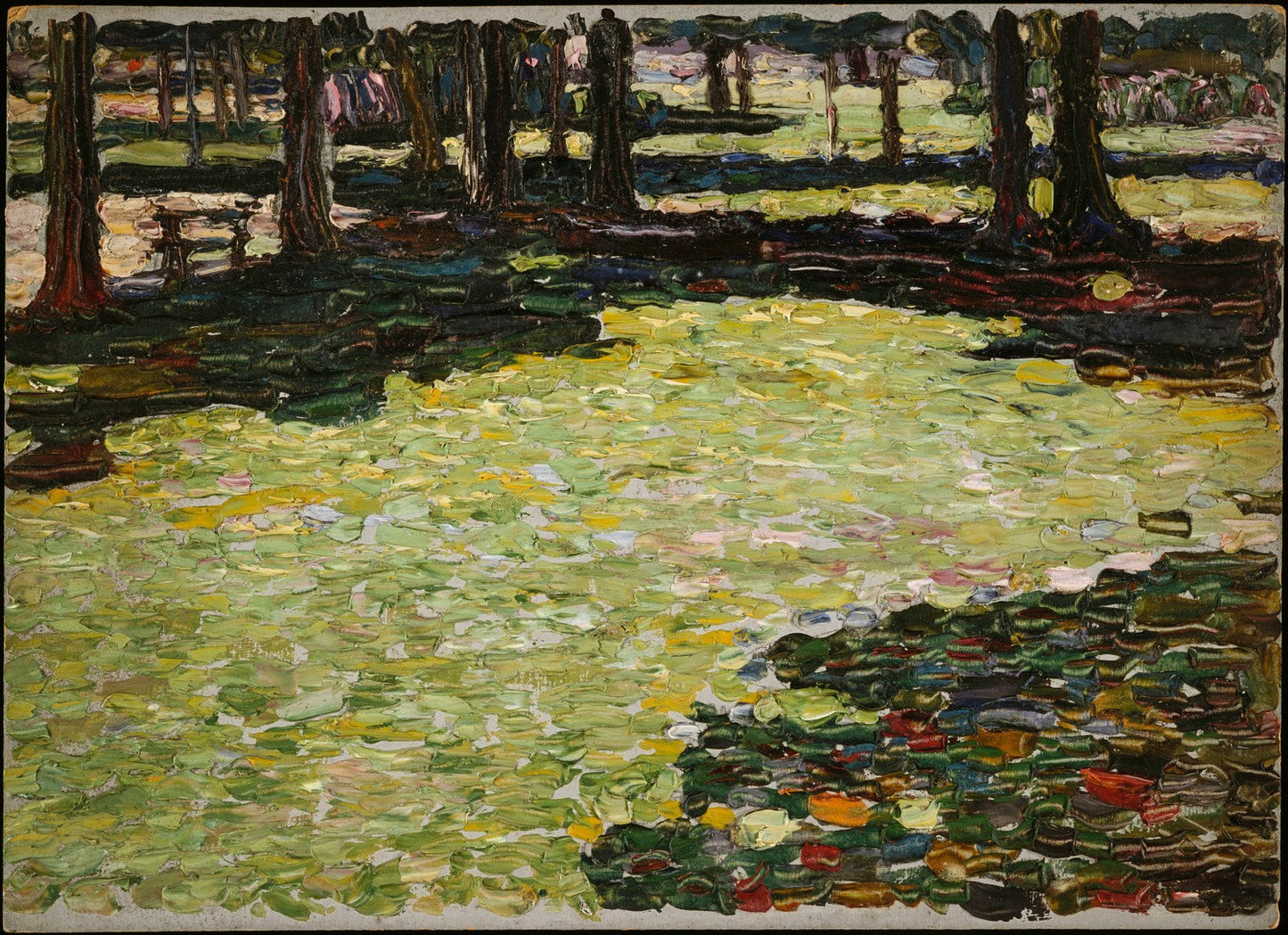 Park von Saint-Cloud, Waldlichtung (Saint-Cloud Park, clearing) by Wassily Kandinsky