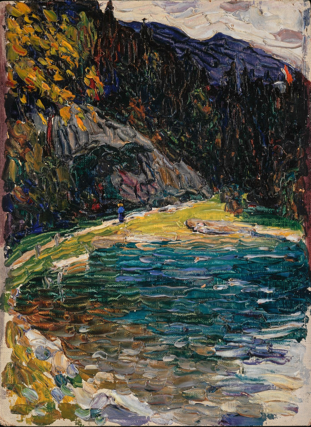 Kochel, Alte Kesselbergstrasse (Kochel, old Kesselbergstrasse) by Wassily Kandinsky