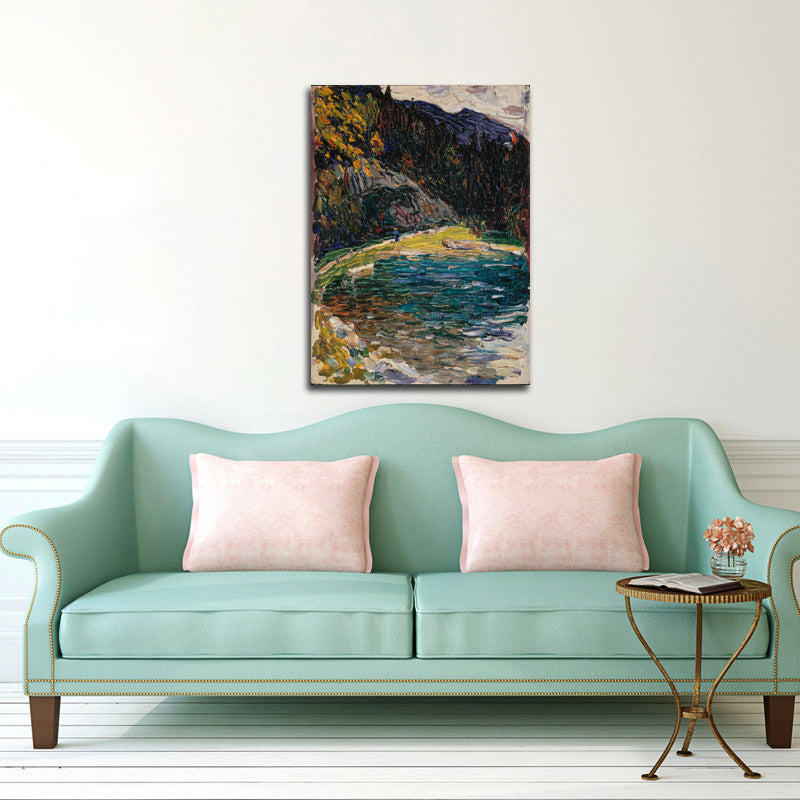 Kochel, Alte Kesselbergstrasse (Kochel, old Kesselbergstrasse) - by Wassily Kandinsky