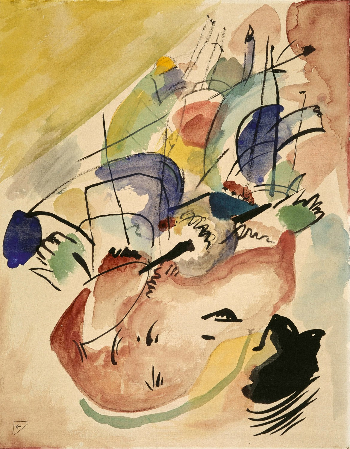 Study for Improvisation 31 (Seeschlacht) by Wassily Kandinsky