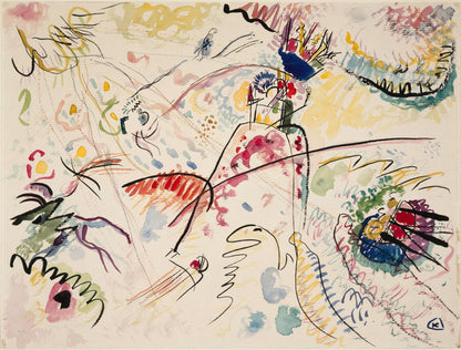 Study for Kleine Freuden (Study for Small Joys) by Wassily Kandinsky