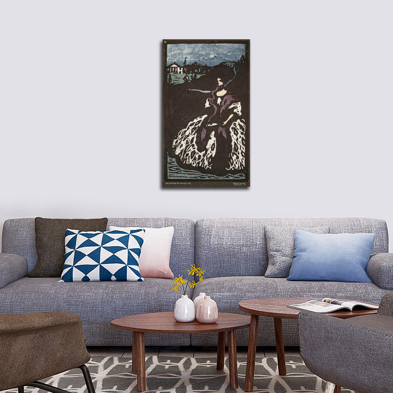 Dame mit Fächer (Lady with the Fan) - by Wassily Kandinsky