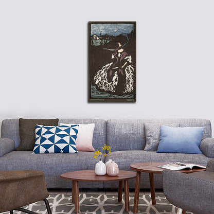 Dame mit Fächer (Lady with the Fan) - by Wassily Kandinsky