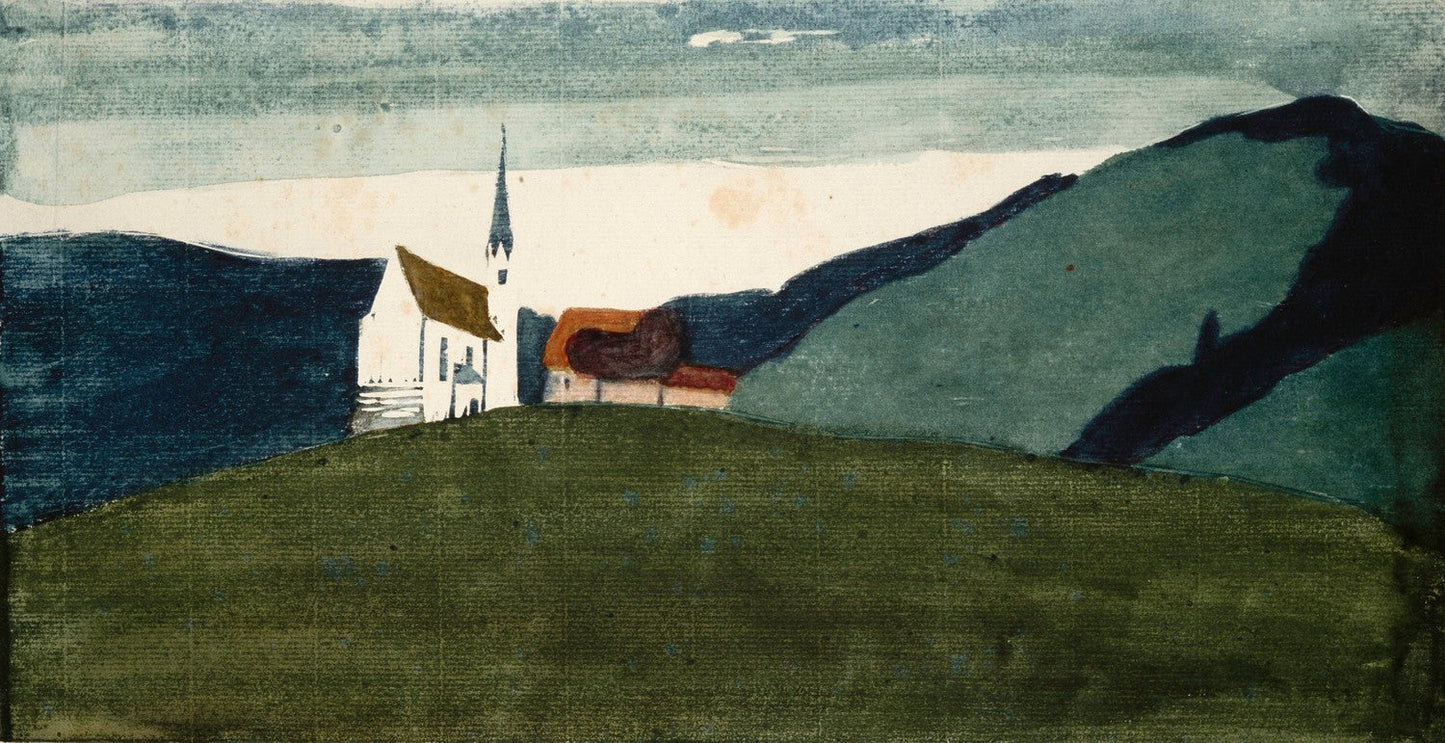 Hügellandschaft (Hilly Landscape) by Wassily Kandinsky