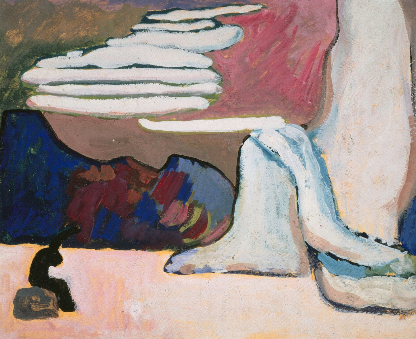 Study for Schwarz und Weiss, first painting by Wassily Kandinsky