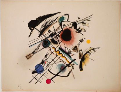 Etude pour Schwarzer Fleck (Study for Black Spot) by Wassily Kandinsky