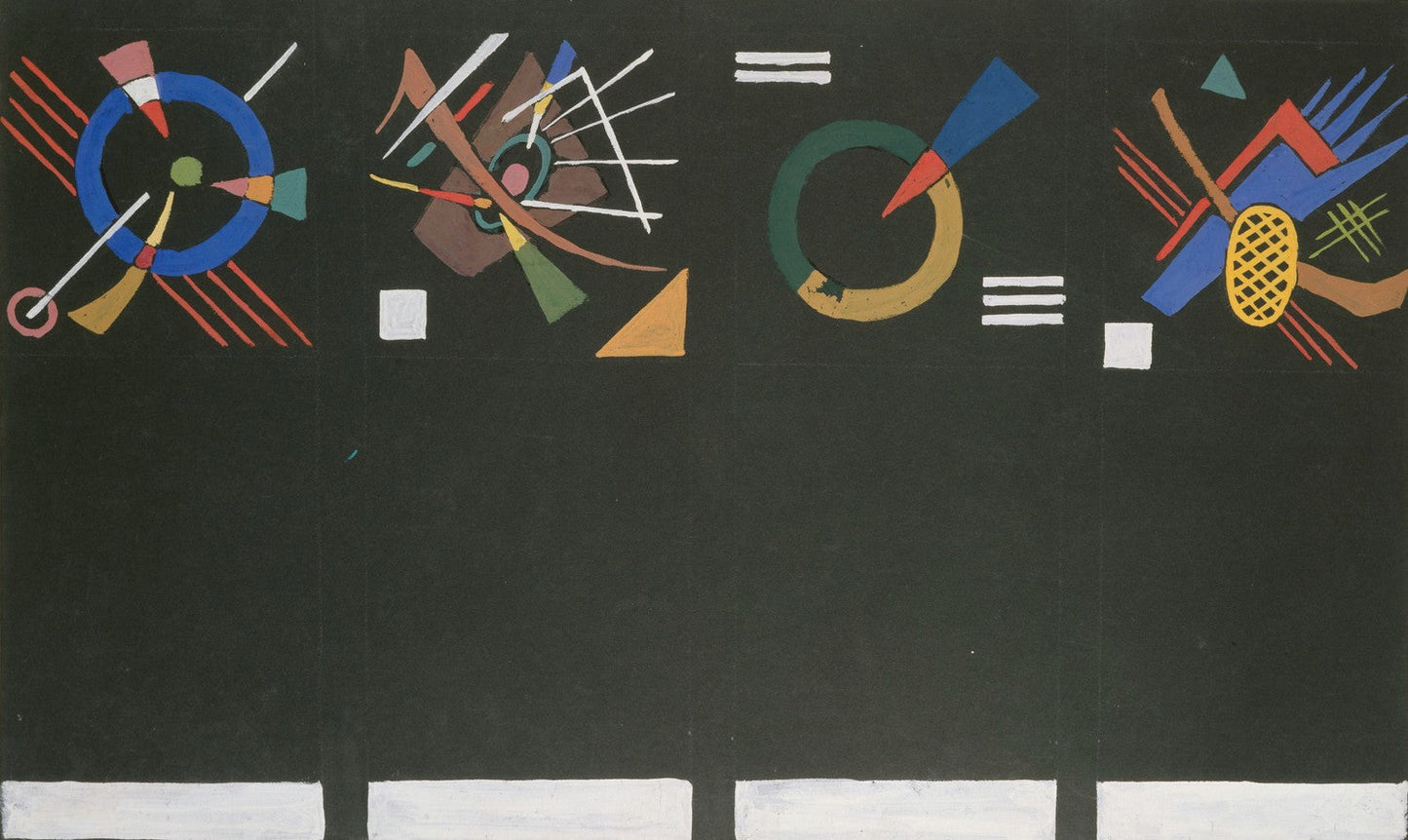 Model of Four Angle Pannel for the Exhibit of Juryfreie by Wassily Kandinsky