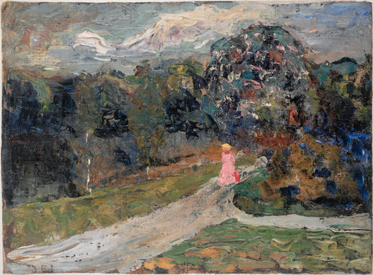 Dämmerung im englischen Garten, München (Dusk in English Garden, Münich) by Wassily Kandinsky