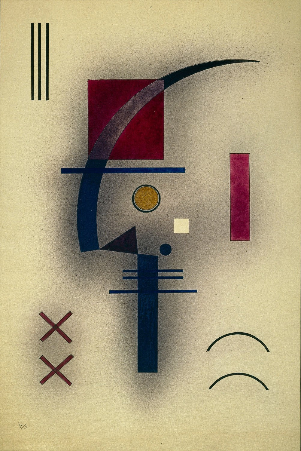 Kleines Weiss (Small White) by Wassily Kandinsky