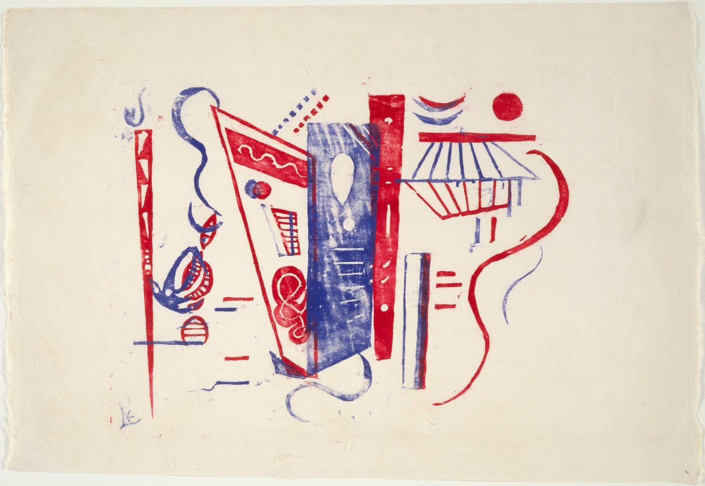 Etching for n°5/6 of XX Century by Wassily Kandinsky