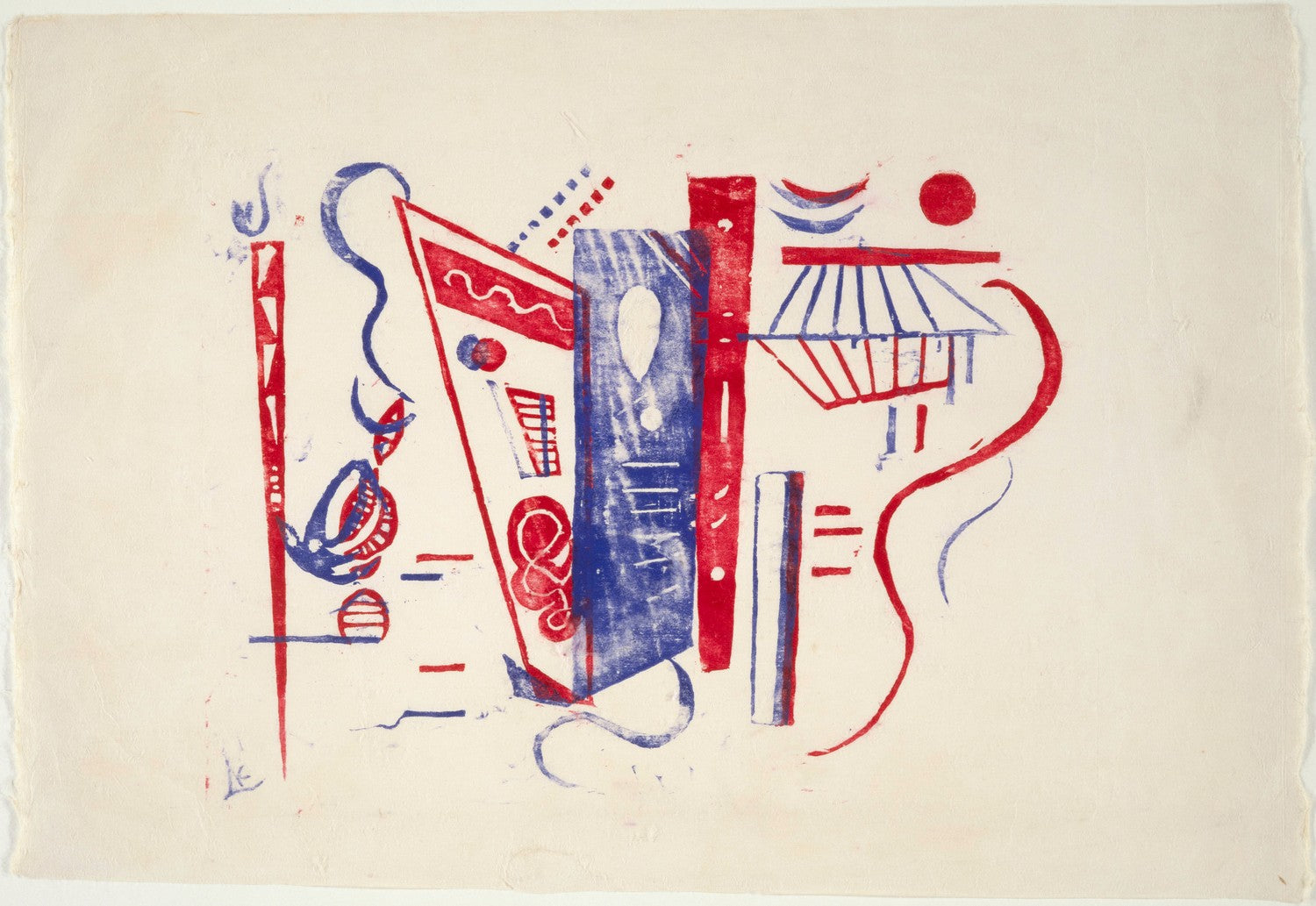 Etching for n°5/6 of XX Century by Wassily Kandinsky