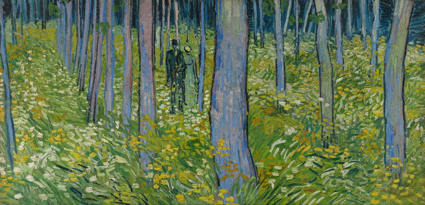 Undergrowth with Two Figures by Vincent van Gogh