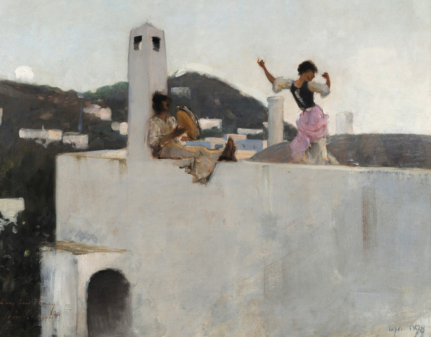 Capri Girl on a Rooftop by John Singer Sargent