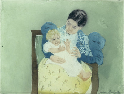 The Bare-Footed Child by Mary Cassatt