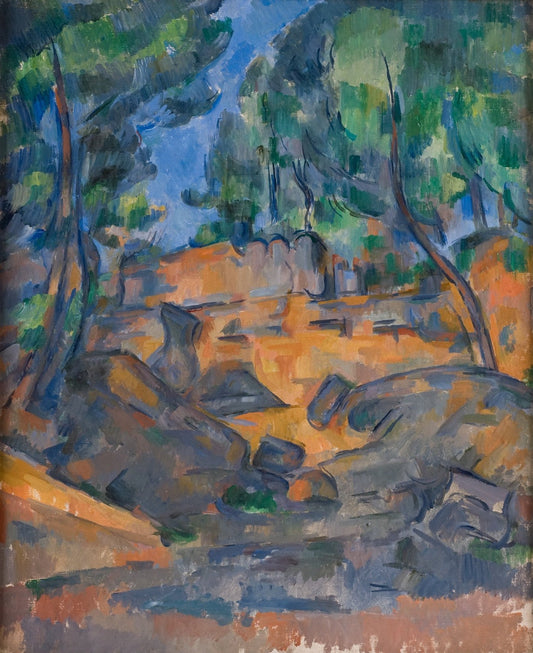 Trees and Rocks, Near the Château Noir by Paul Cézanne