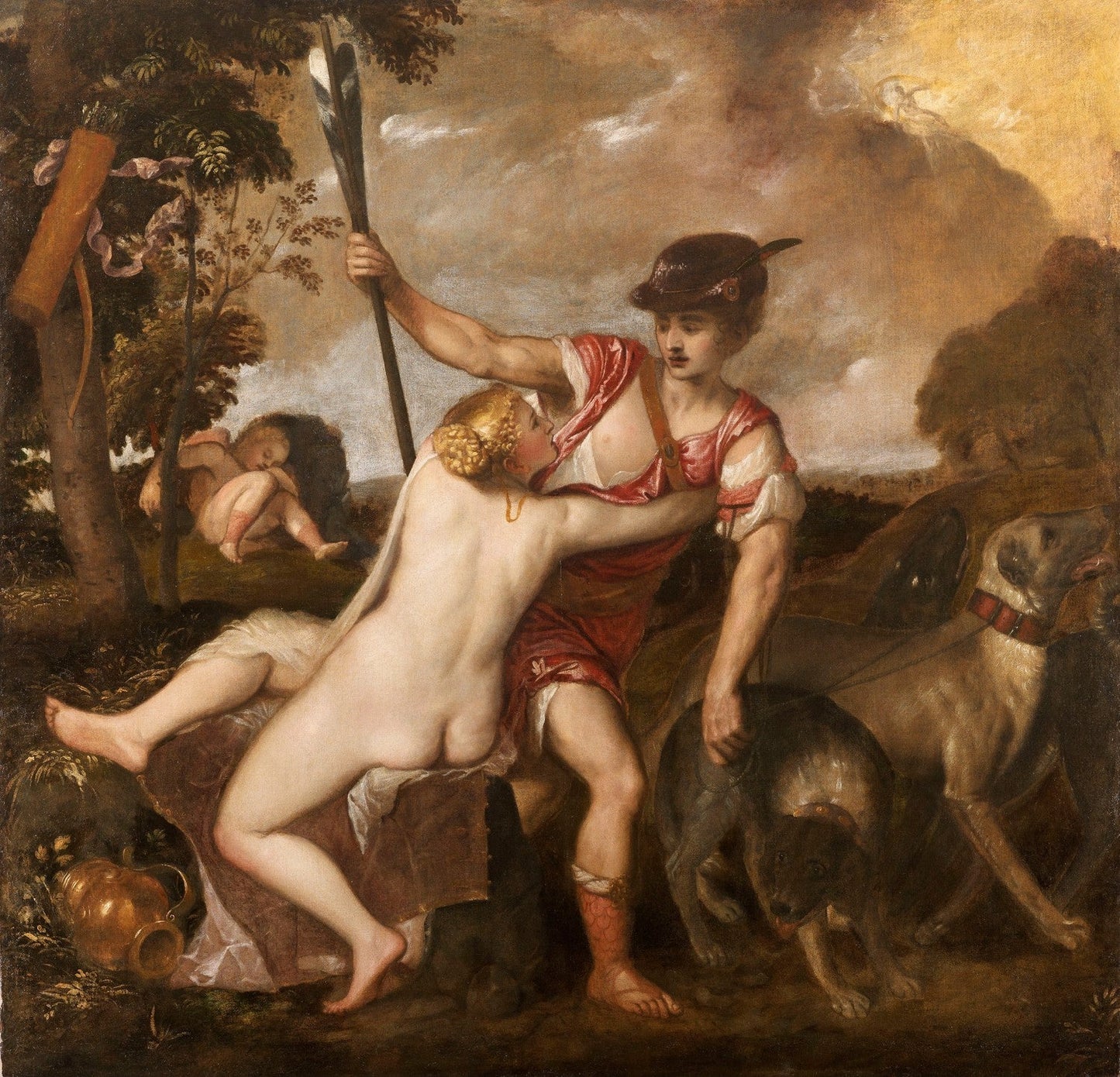 Venus and Adonis by Titian