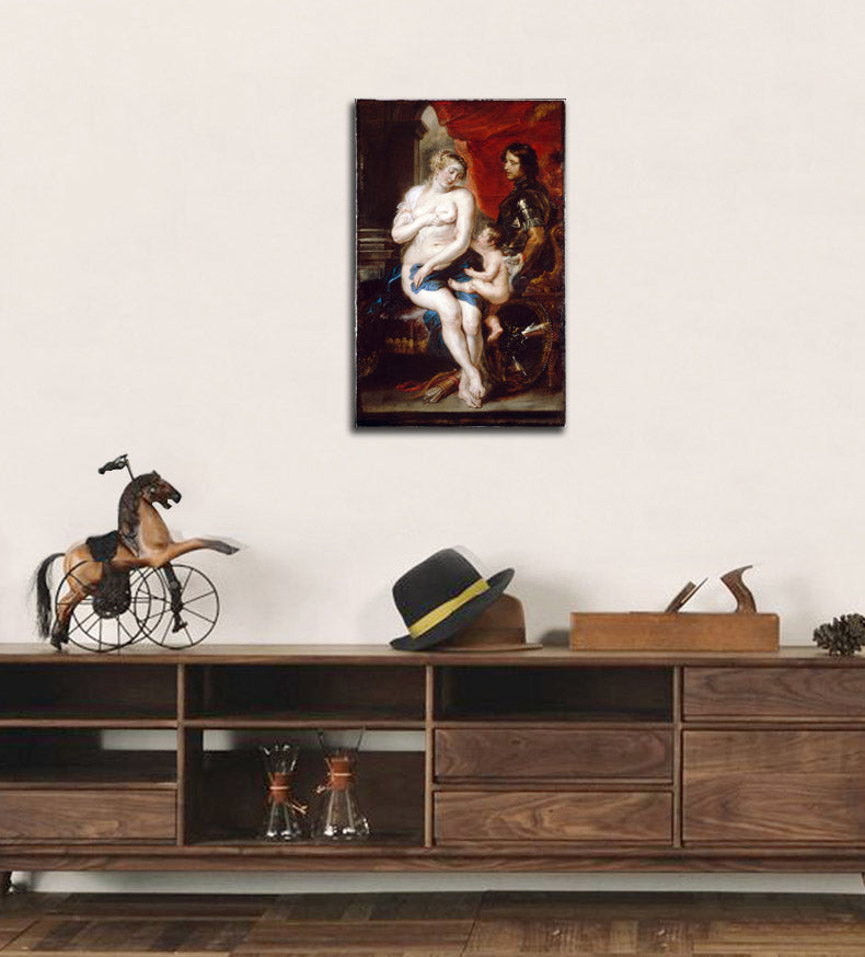 Venus, Mars and Cupid - by Peter Paul Rubens