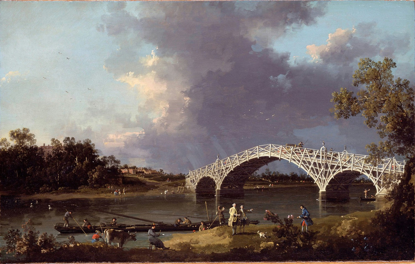 A View of Walton Bridge by Canaletto