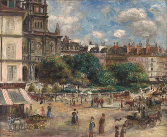 Square of Saint Trinity in Paris by Pierre-Auguste Renoir