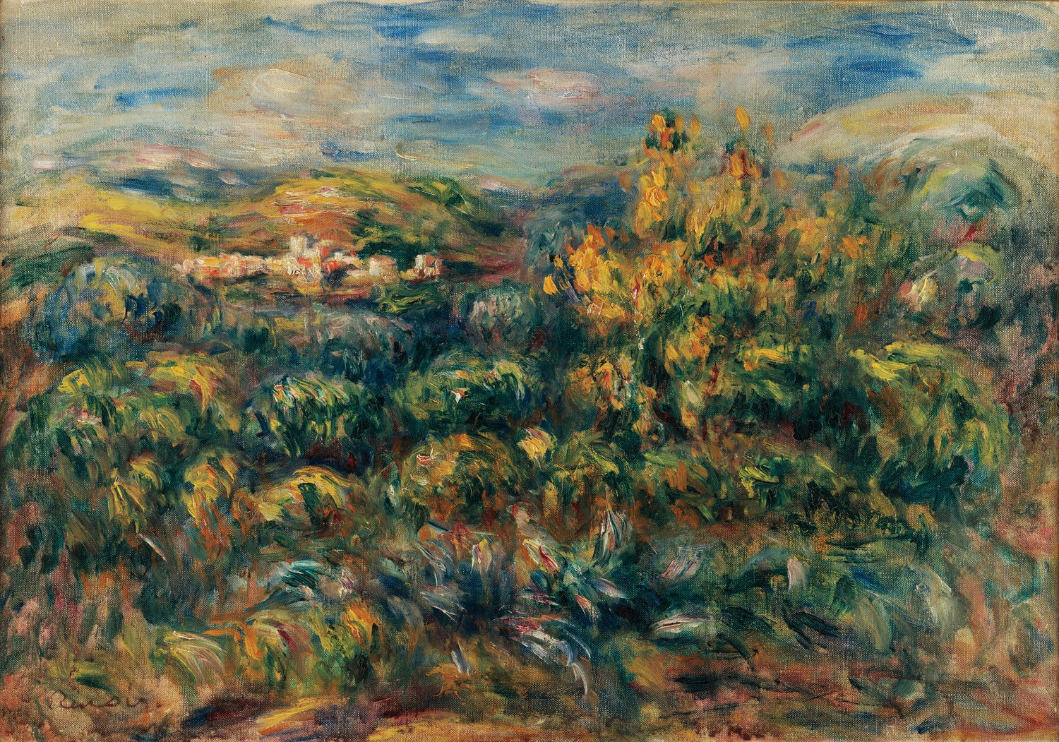 Paysage de Cagnes by Pierre-Auguste Renoir