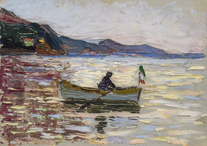 Rapallo - Boot im Meer by Wassily Kandinsky