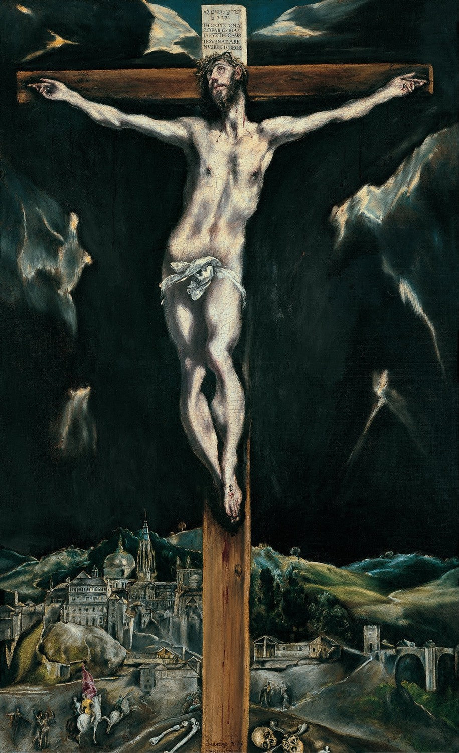 Christ crucified with Toledo in the Background by El Greco