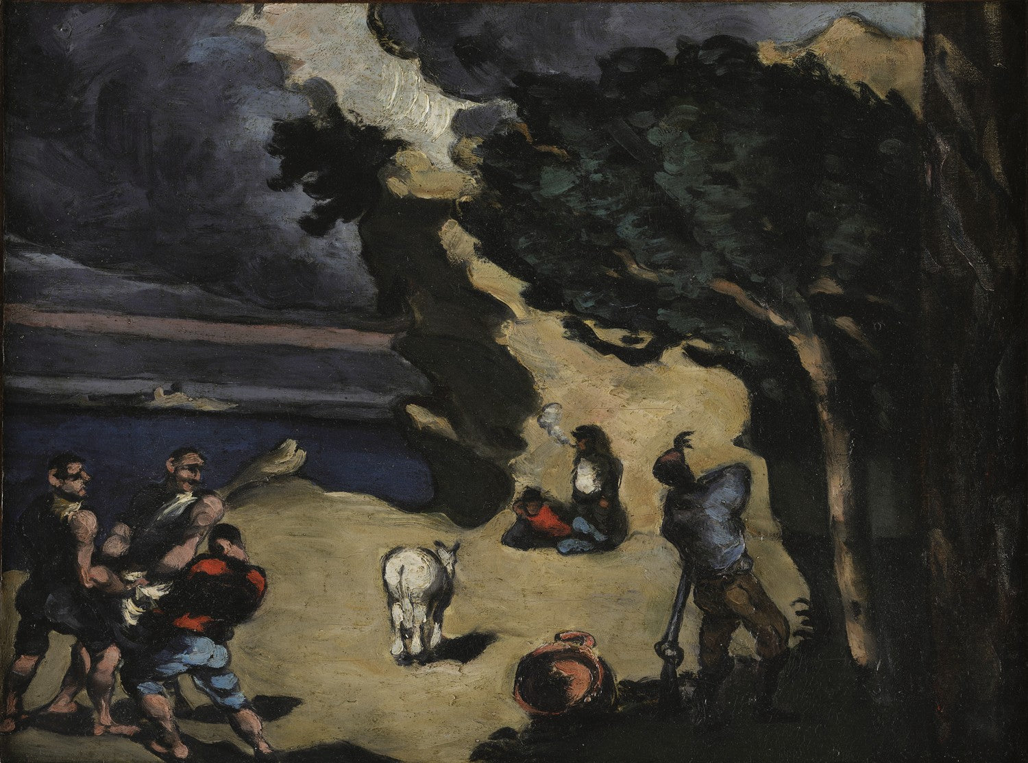 Les voleurs et l’âne (IThe Thieves and the Donkey) by Paul Cézanne