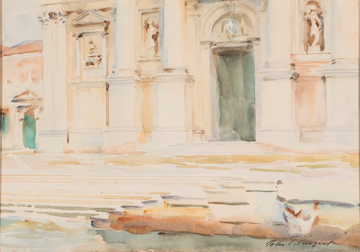 The Portal of S. Giorgio Maggiore, Venice by John Singer Sargent