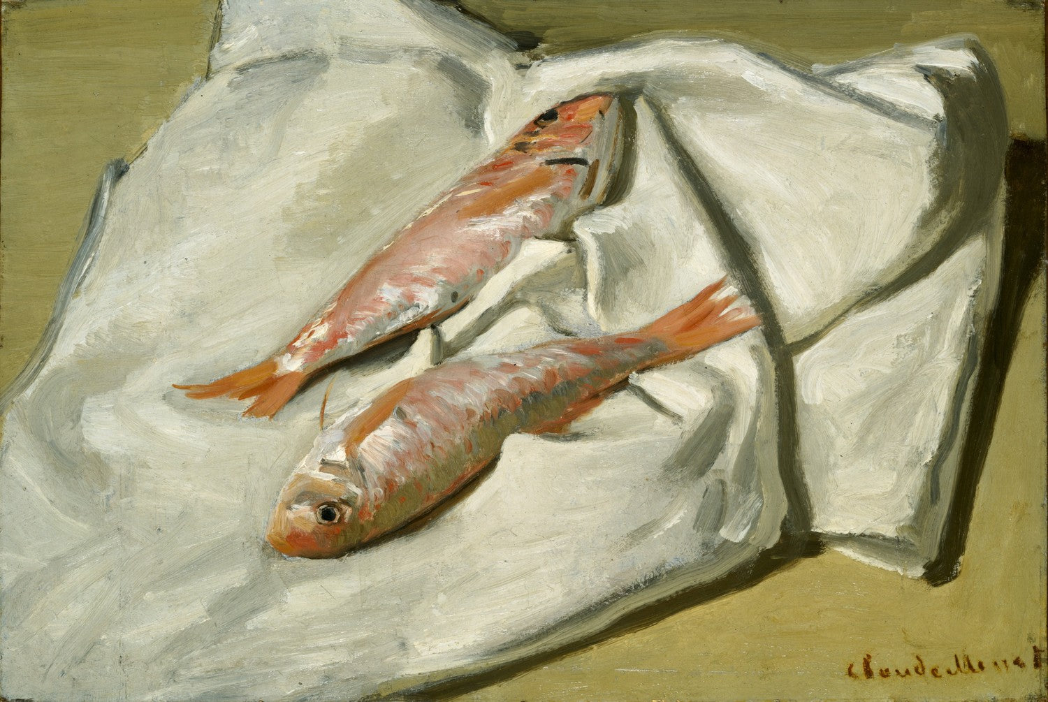 Red Mullets by Claude Monet